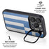 Greece Flag Distressed iPhone 15 Pro Kickstand Case